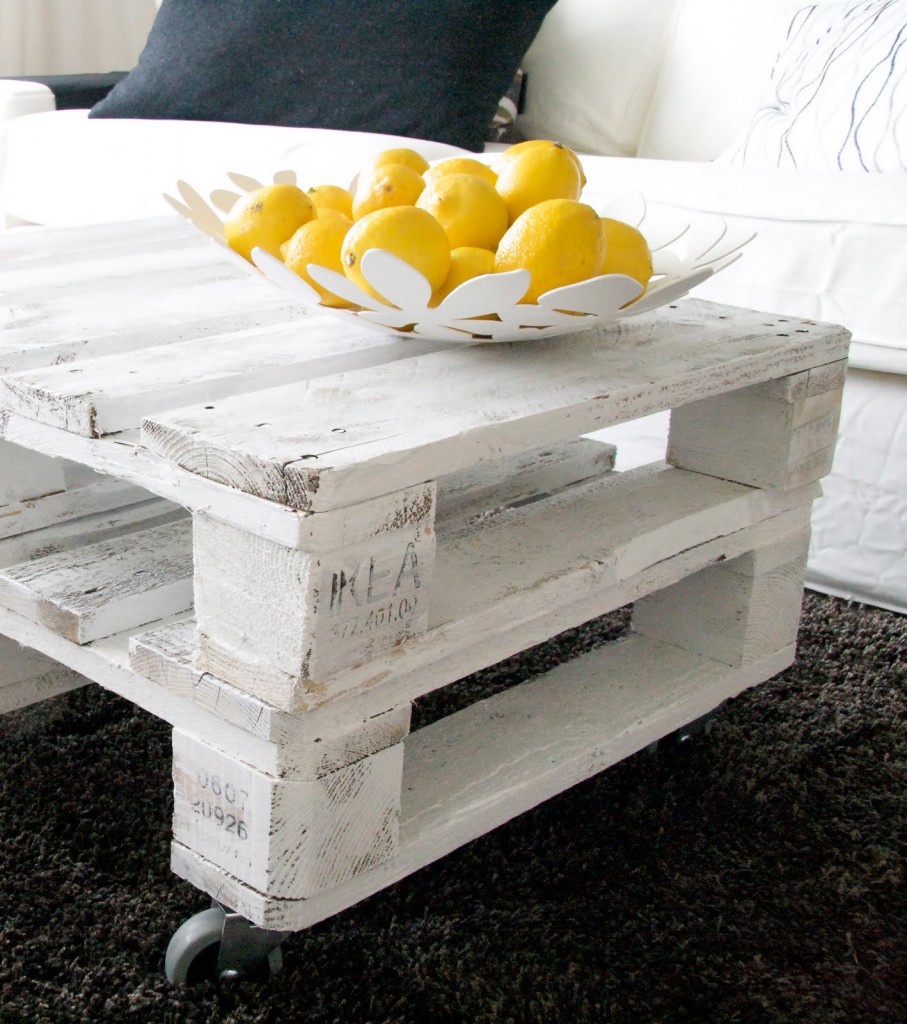 White Pallet Coffee Table