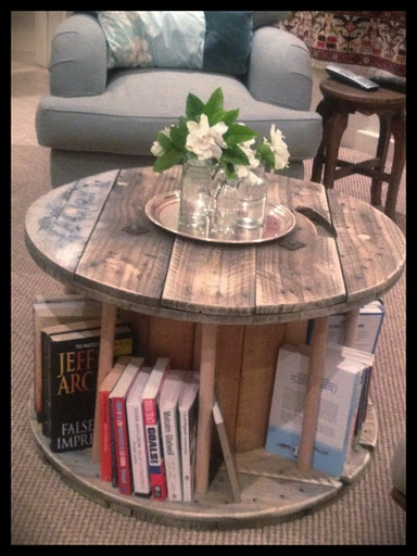 Tables Made From Cable Spools