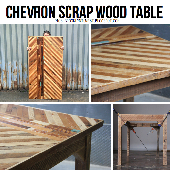 Chevron Wood Table