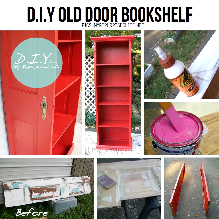 DIY Bookshelf Door
